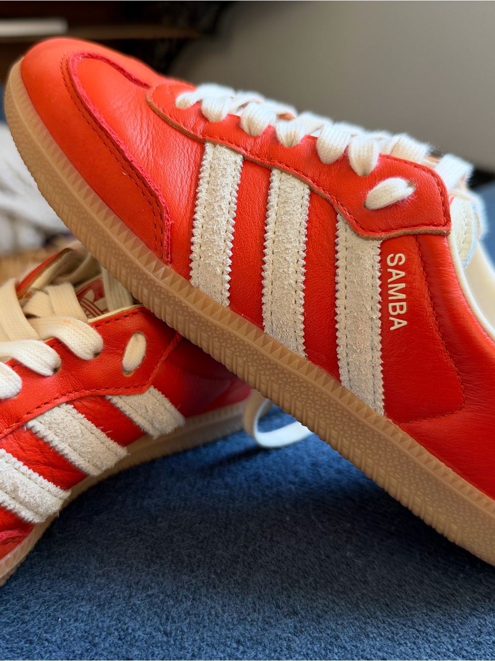 Women’s Sz 7.5 Adidas OG Samba Sneakers!! Collegiate Orange